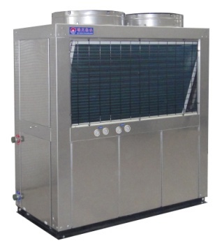 空气 源 热 泵热水机 机组展示