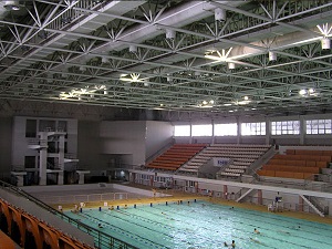温州体育中心游泳馆 泳池恒温热泵热水工程